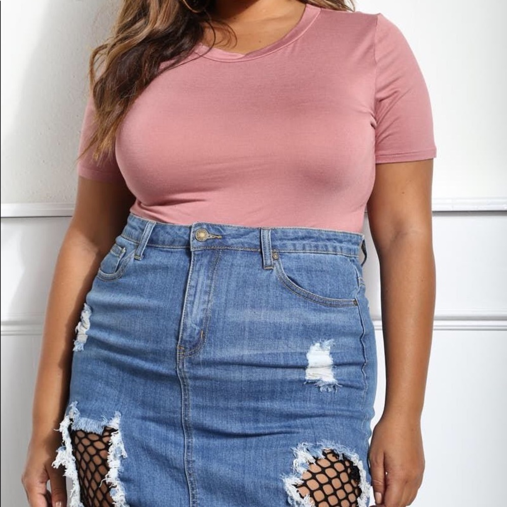 Blush pink crop top. New